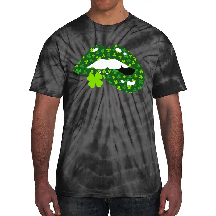 Clover Lips St.Patrick's Day Tie-Dye T-Shirt