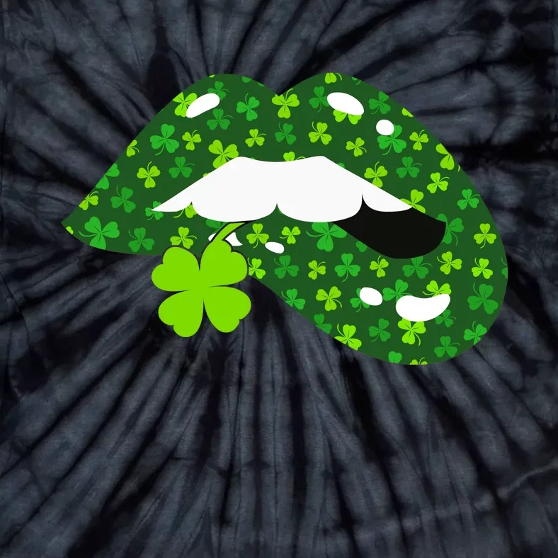 Clover Lips St.Patrick's Day Tie-Dye T-Shirt