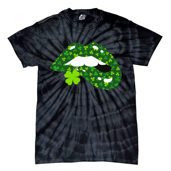 Clover Lips St.Patrick's Day Tie-Dye T-Shirt