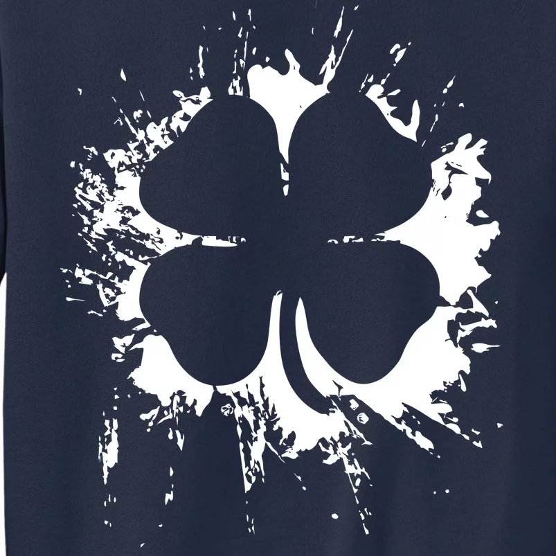 Cloverleaf Trace Splatter St. Patrick's Day Sweatshirt