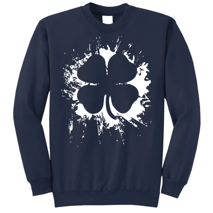 Cloverleaf Trace Splatter St. Patrick's Day Sweatshirt