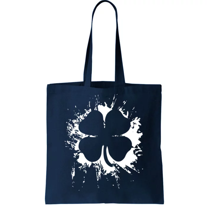 Cloverleaf Trace Splatter St. Patrick's Day Tote Bag