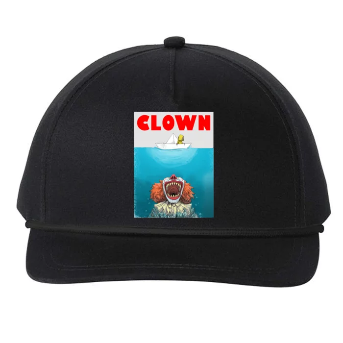 Clown Come Down Here Movie Parody Snapback Five-Panel Rope Hat