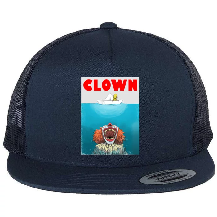 Clown Come Down Here Movie Parody Flat Bill Trucker Hat