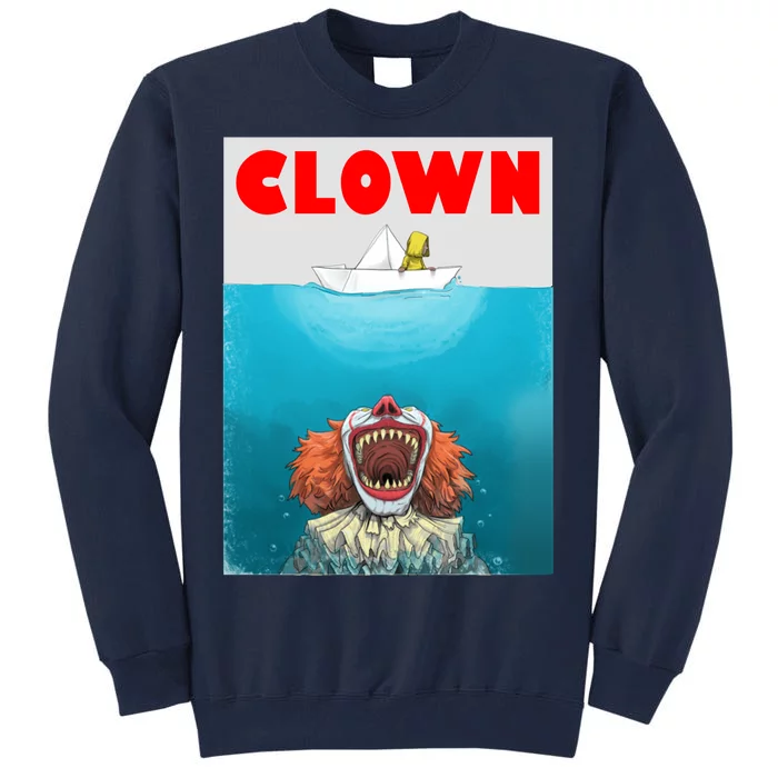 Clown Come Down Here Movie Parody Tall Sweatshirt