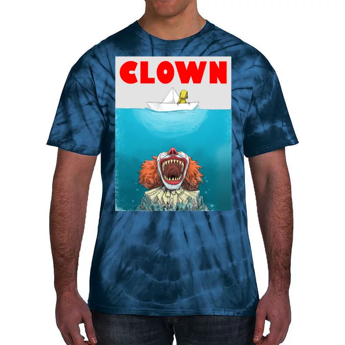 Clown Come Down Here Movie Parody Tie-Dye T-Shirt