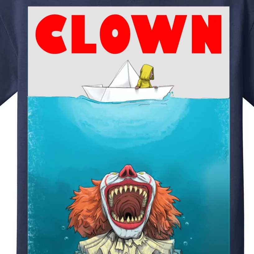 Clown Come Down Here Movie Parody Kids T-Shirt