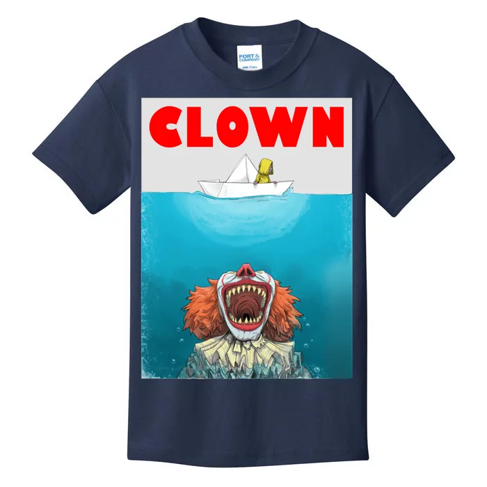 Clown Come Down Here Movie Parody Kids T-Shirt