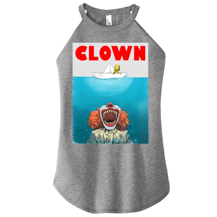 Clown Come Down Here Movie Parody Women’s Perfect Tri Rocker Tank