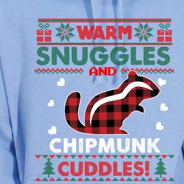 Chipmunk Lover Pajama Funny Gift Chipmunk Ugly Christmas Gift Unisex Surf Hoodie