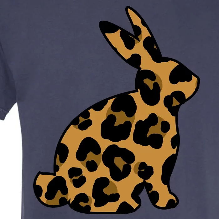 Cute Leopard Pattern Easter Bunny Rabbit Garment-Dyed Heavyweight T-Shirt