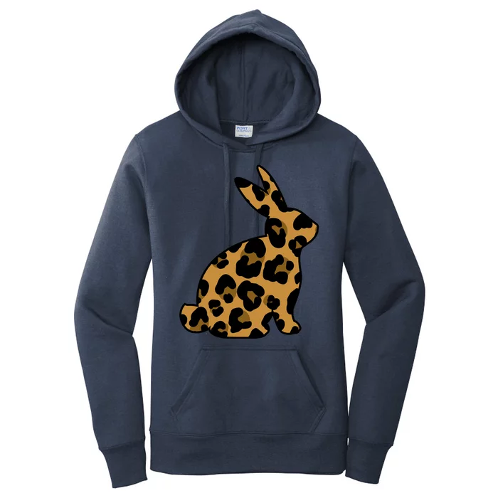 Cute Leopard Pattern Easter Bunny Rabbit Women's Pullover Hoodie