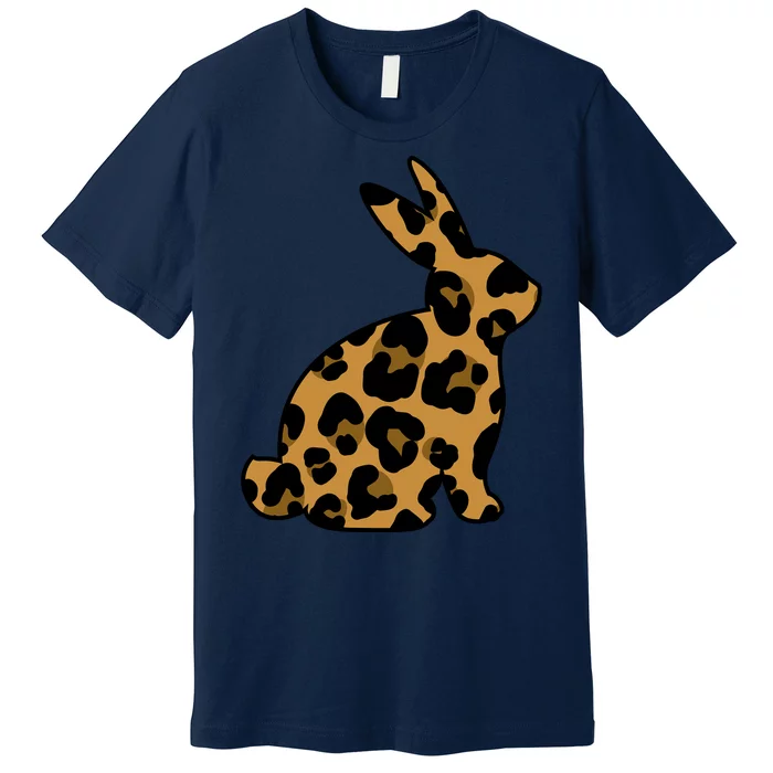 Cute Leopard Pattern Easter Bunny Rabbit Premium T-Shirt