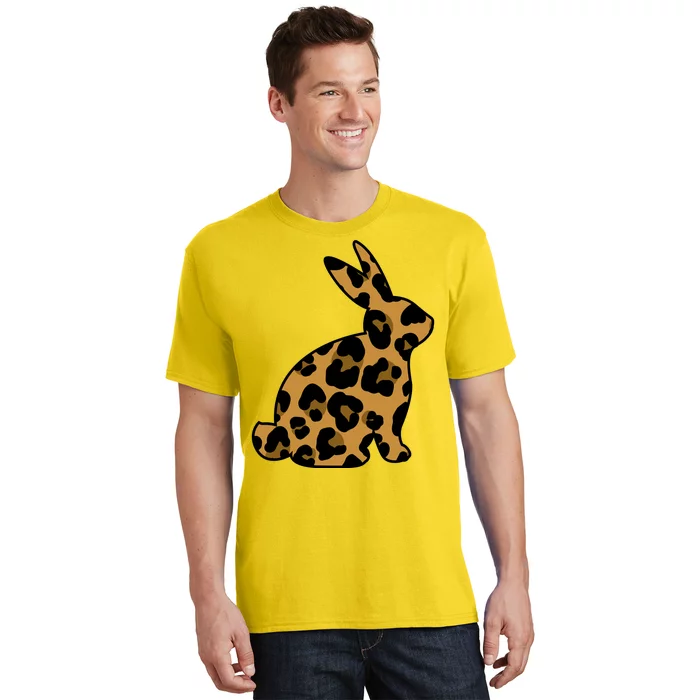 Cute Leopard Pattern Easter Bunny Rabbit T-Shirt