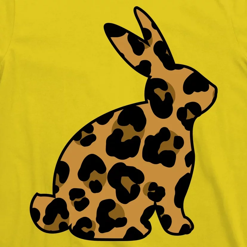 Cute Leopard Pattern Easter Bunny Rabbit T-Shirt