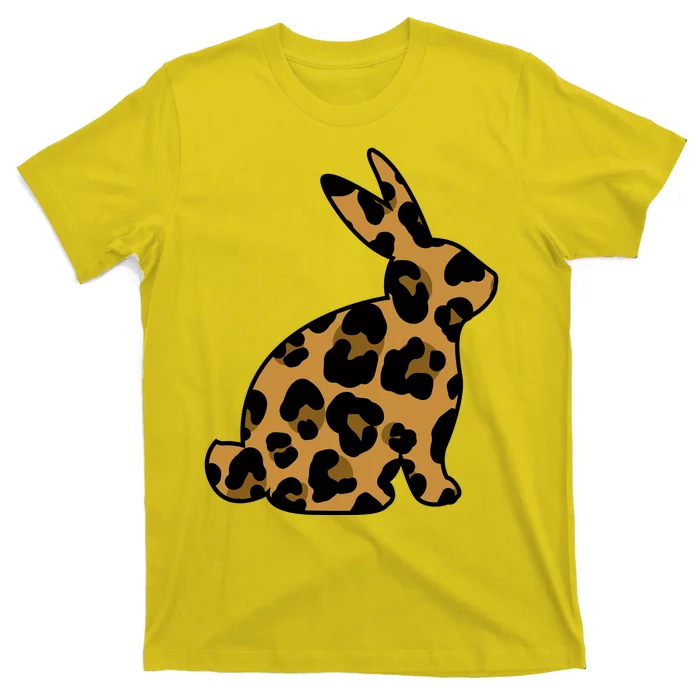 Cute Leopard Pattern Easter Bunny Rabbit T-Shirt