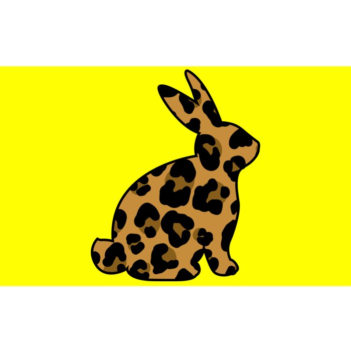 Cute Leopard Pattern Easter Bunny Rabbit Bumper Sticker