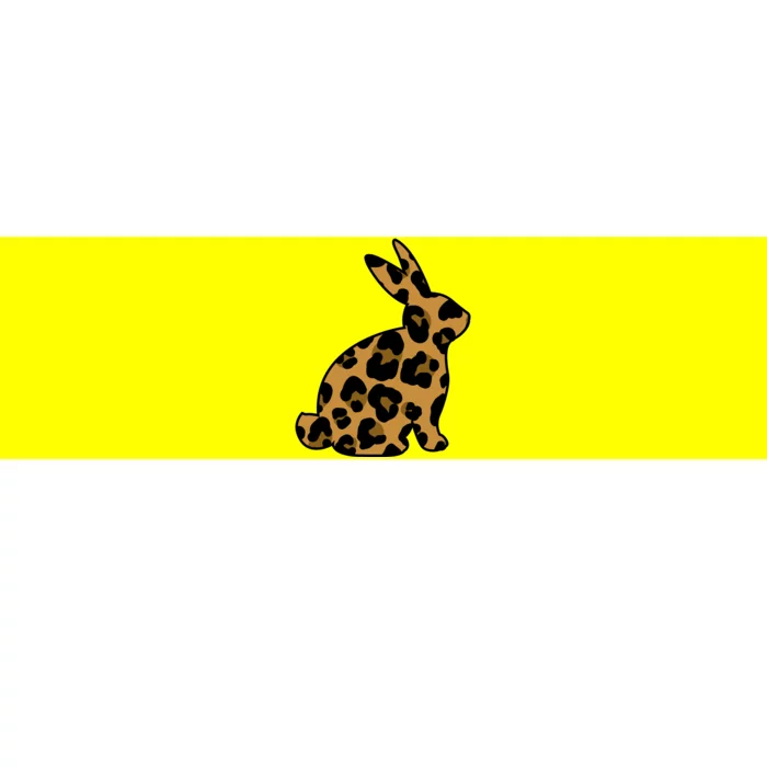 Cute Leopard Pattern Easter Bunny Rabbit Bumper Sticker