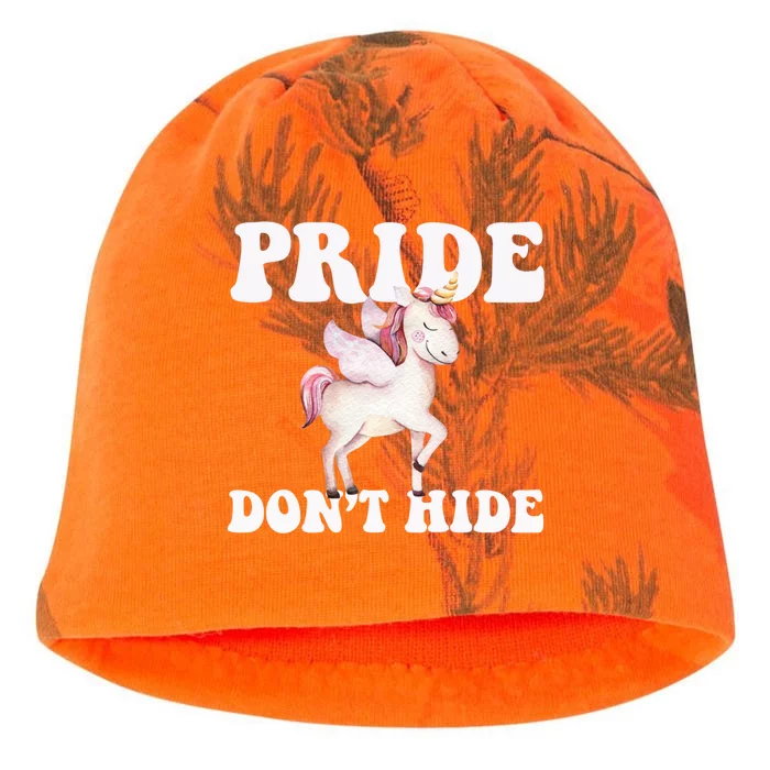 Celebrate Lgbtq Pride Events Month Pride DonT Hide Unicorn Meaningful Gift Kati - Camo Knit Beanie