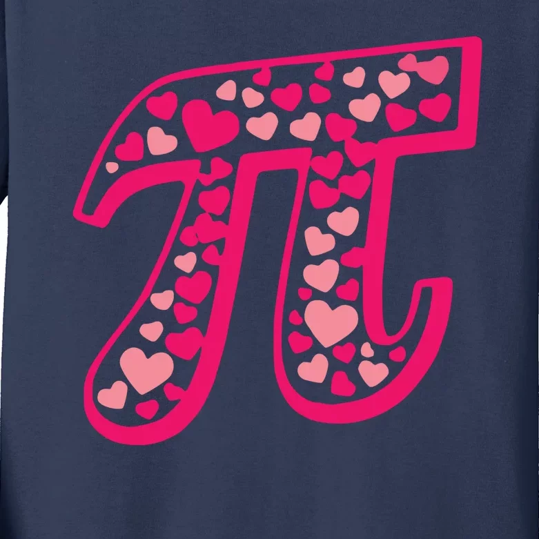 Cool Love Pi Day Kids Long Sleeve Shirt