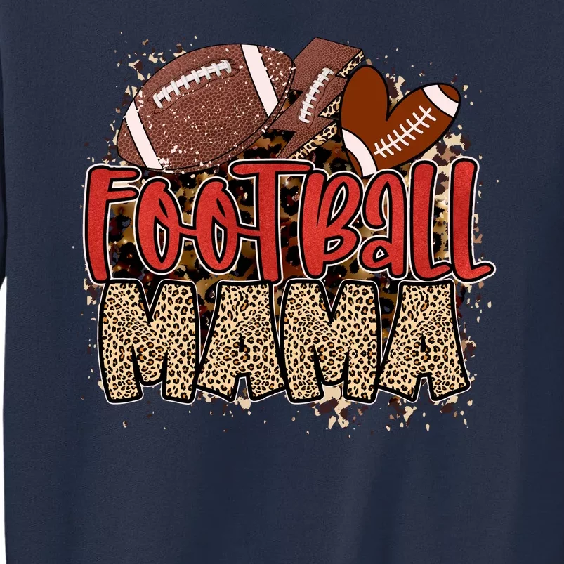 Cute Leopard Print Football Mama Sweatshirt