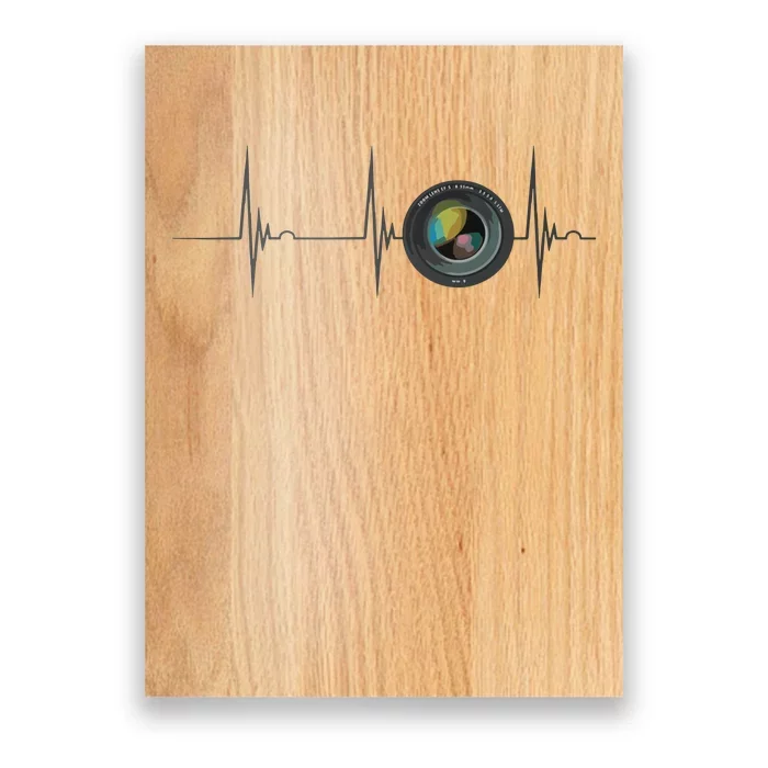 Camera Lens Photography Photographer Heartbeat EKG Pulse Poster