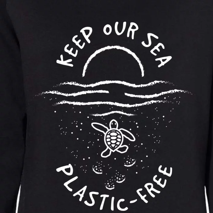 Consume Less Plastic Great Gift World Sea Ocean Turtles Gift Womens California Wash Sweatshirt