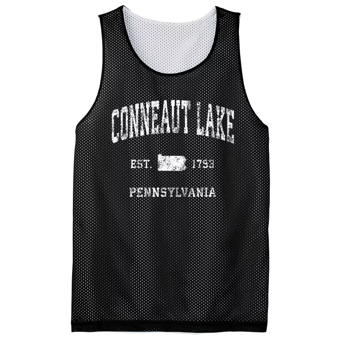 Conneaut Lake Pennsylvania PA Vintage Athletic Sports Mesh Reversible Basketball Jersey Tank