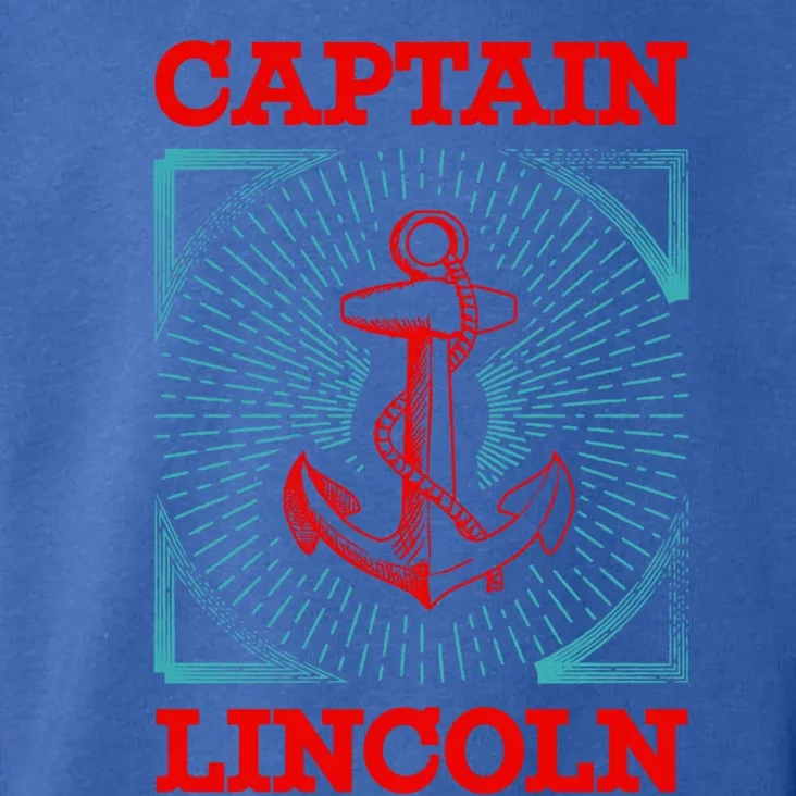 Captain Lincoln Personalized Name Sea Boating Trip Gift Toddler Hoodie