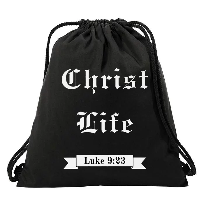 Christ Life Premium Drawstring Bag