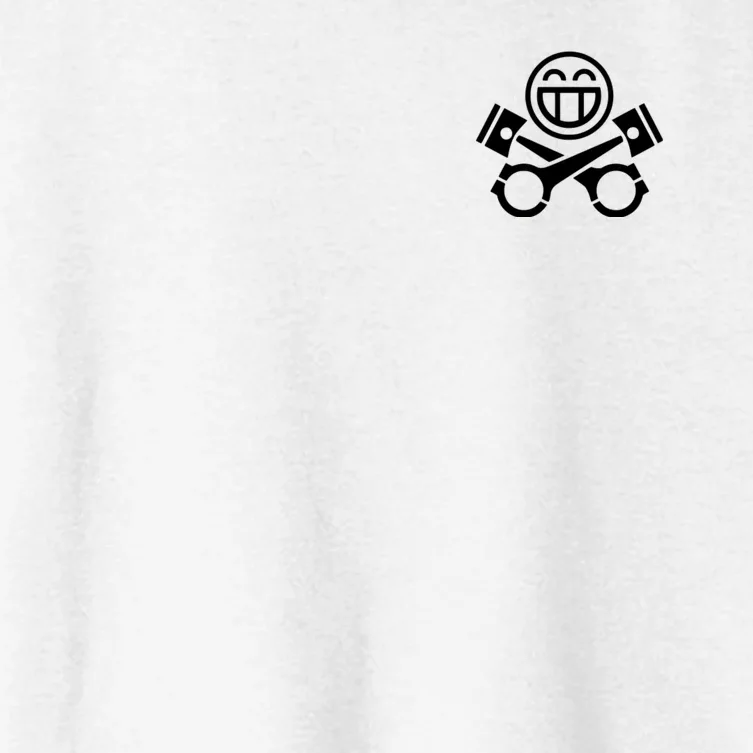 Car Lover Pocket Logo Women's Crop Top Tee