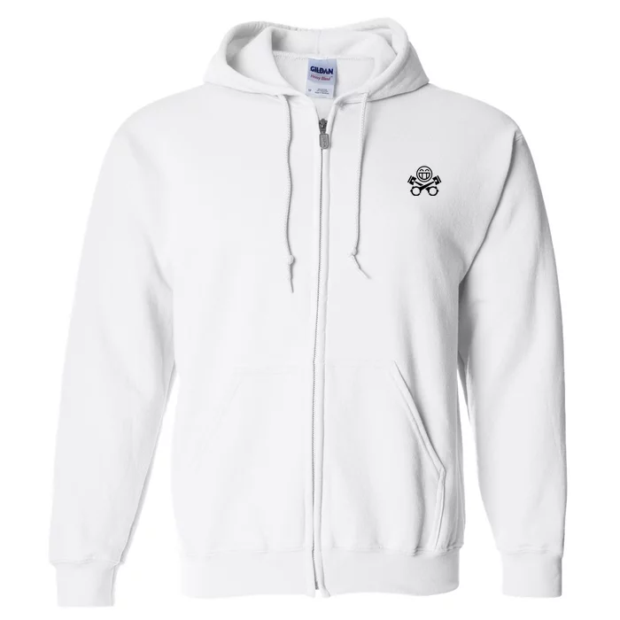 Car Lover Pocket Logo Full Zip Hoodie