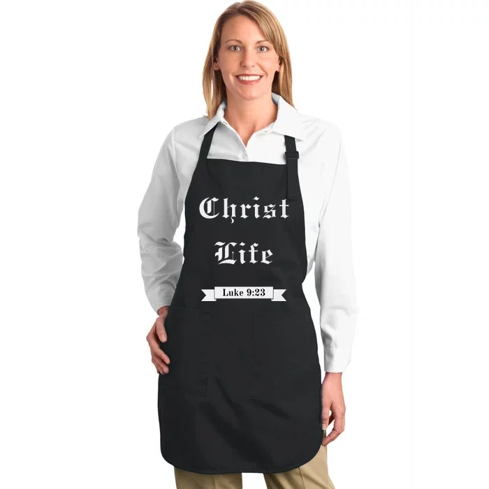 Christ Life Premium Full-Length Apron With Pocket