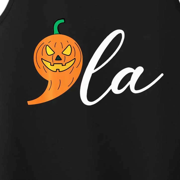 Comma +  La Pumpkin Kamala Harris Costume Halloween 2024 Performance Tank