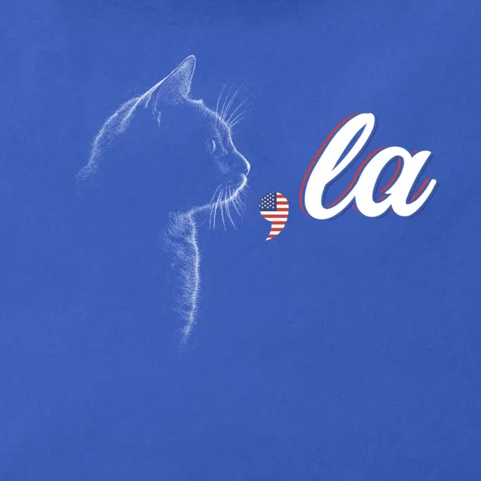 Comma La Patriot Cat Lover For Harris Walz 2024 Cool Gift Zip Tote Bag