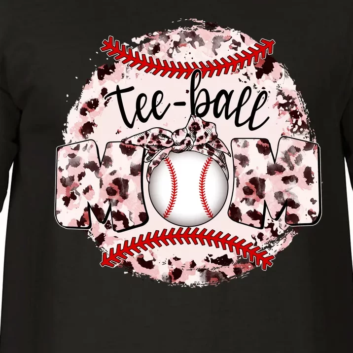 Cute Leopard Print Tee Ball Mom Comfort Colors T-Shirt