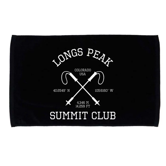 Climbed Longs Peak Summit Club Hike Colorado Usa Microfiber Hand Towel