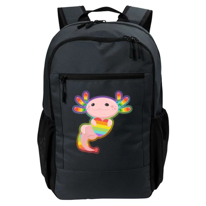 Cute LGBT Pride Axolotl Daily Commute Backpack