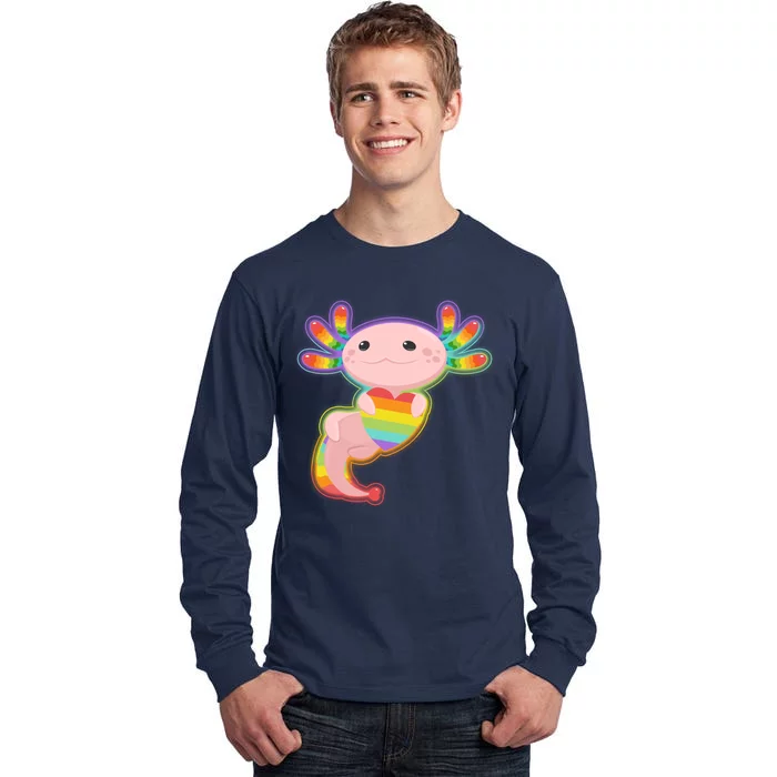 Cute LGBT Pride Axolotl Tall Long Sleeve T-Shirt