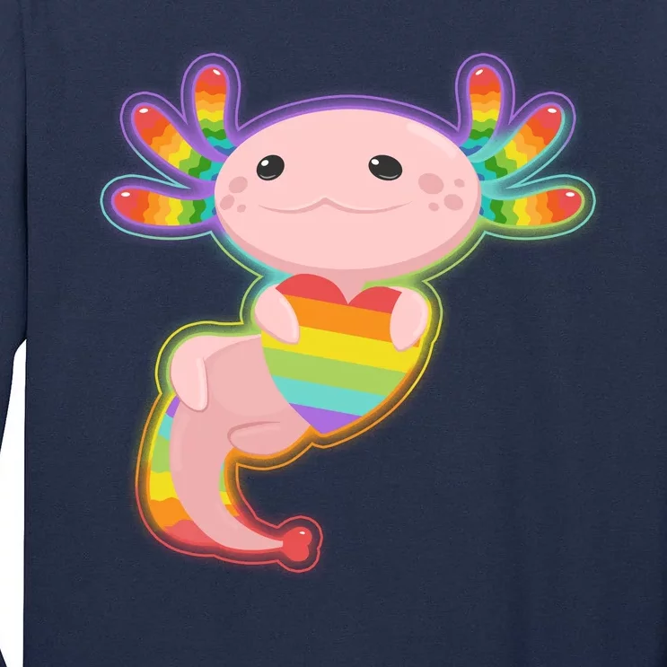 Cute LGBT Pride Axolotl Tall Long Sleeve T-Shirt