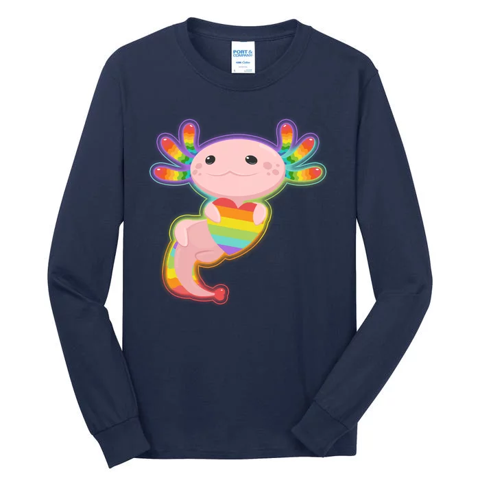 Cute LGBT Pride Axolotl Tall Long Sleeve T-Shirt