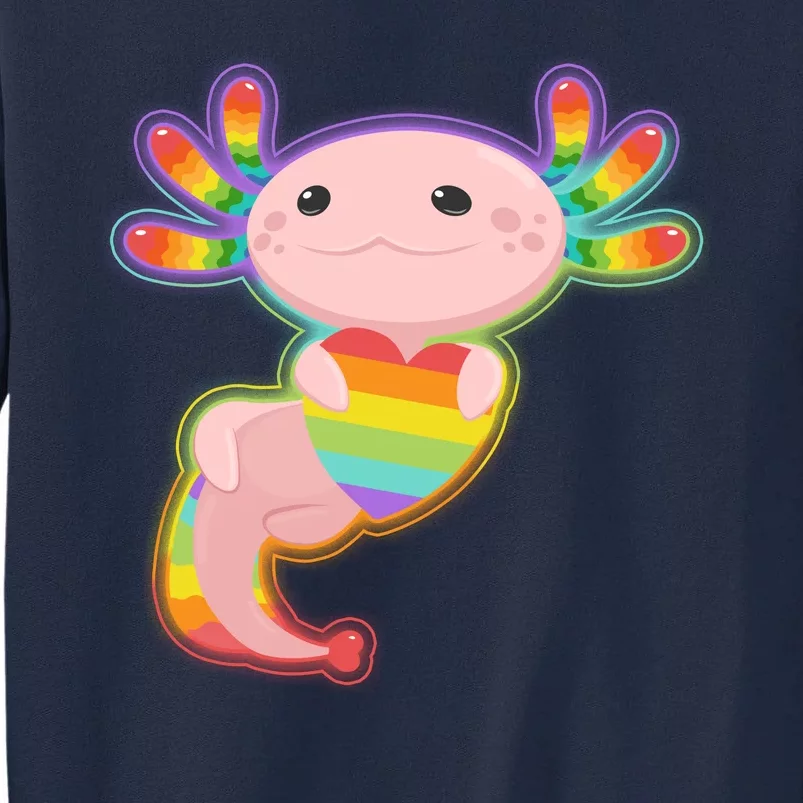 Cute LGBT Pride Axolotl Tall Sweatshirt