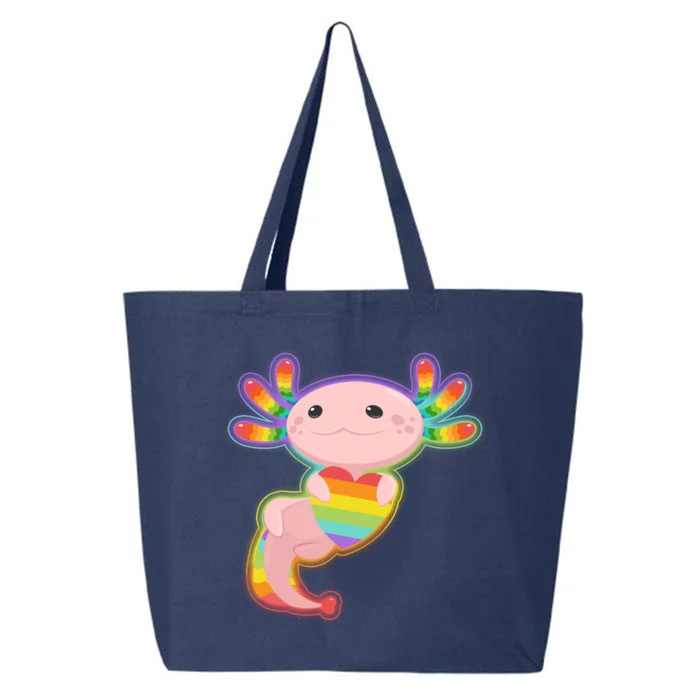 Cute LGBT Pride Axolotl 25L Jumbo Tote