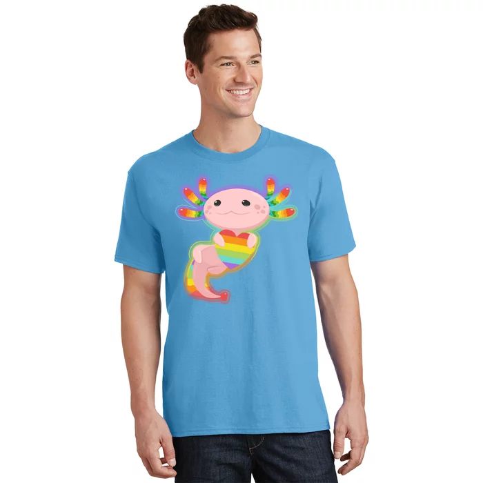 Cute LGBT Pride Axolotl T-Shirt