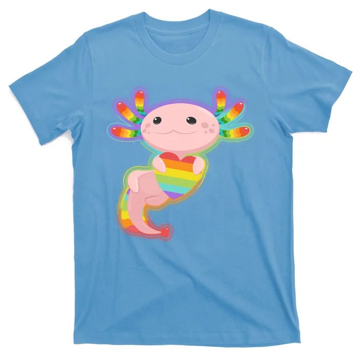 Cute LGBT Pride Axolotl T-Shirt