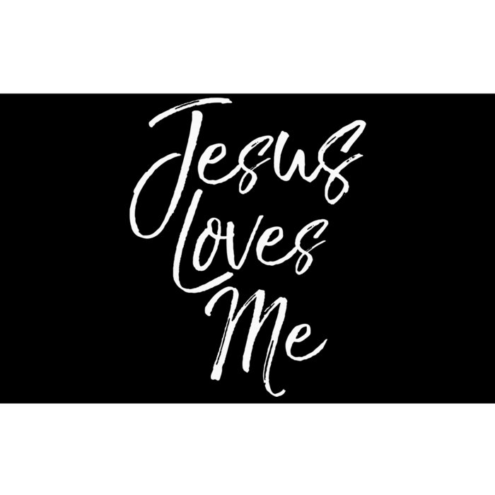 Christian Love Quote Gift For New Believers Jesus Loves Me Bumper Sticker