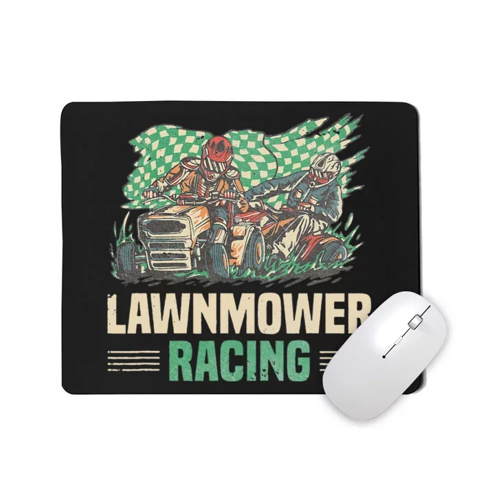 Cool Lawnmower Racing Slogan For Riding Mower Mousepad