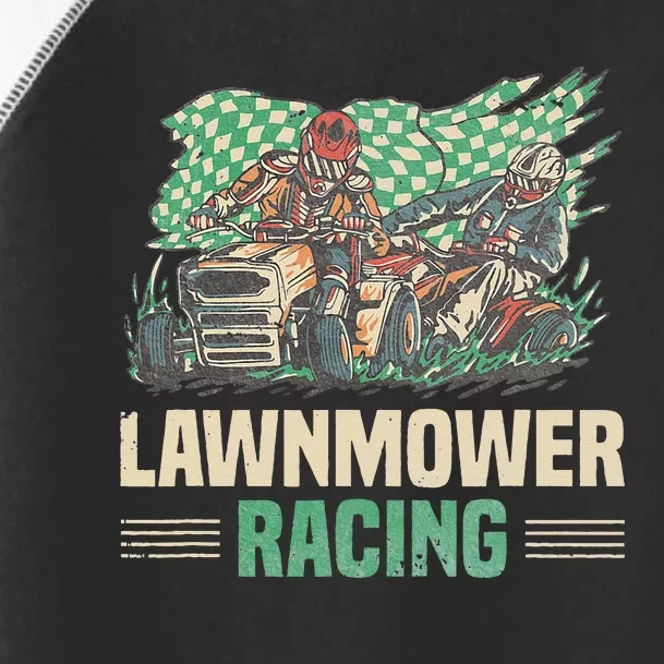 Cool Lawnmower Racing Slogan For Riding Mower Toddler Fine Jersey T-Shirt