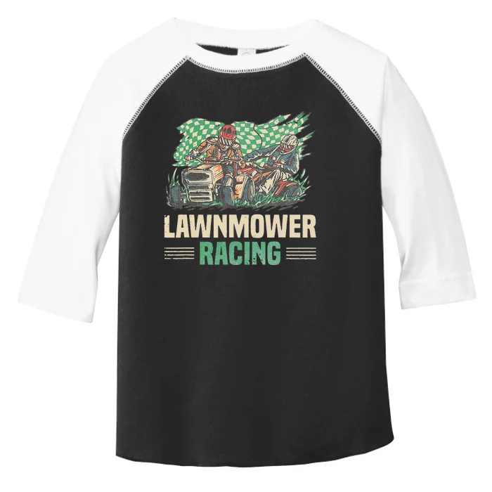 Cool Lawnmower Racing Slogan For Riding Mower Toddler Fine Jersey T-Shirt