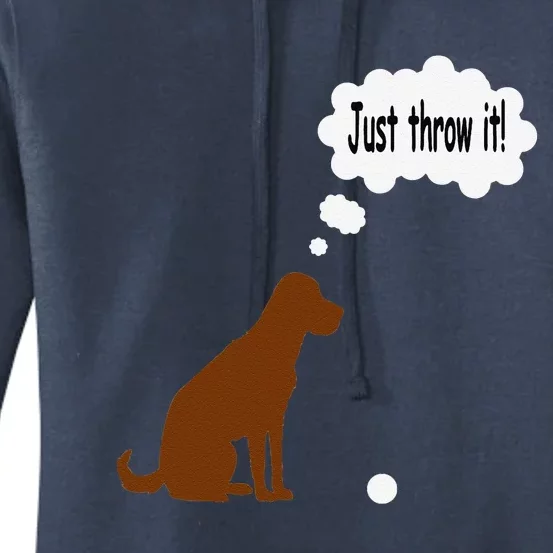 Chocolate Labrador Retriever Funny Lab Dog Women's Pullover Hoodie